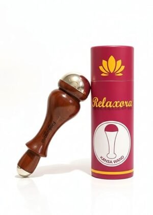 Kansa Wand Ayurvedic Face & Body Massage Tool | Pure Kansa Metal Dome with Wooden Handle | Facial Glow Massager for Skin Rejuvenation, Stress Relief & Detox (Pack of 1)