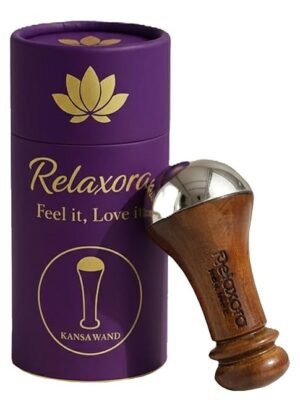 Kansa Wand – Ayurvedic Face & Body Massager for Detox, Glow & Stress Relief | Wooden Handle Kansa Metal Massage Tool for Skin Rejuvenation, Lymphatic Drainage & Relaxation