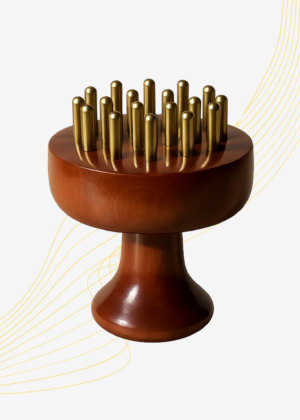 Kansa Head Massager & Scalp Activator | Ayurvedic Tool to Exfoliate Scalp, Relieve Tension & Stimulate Natural Hair Growth